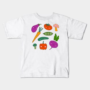 Veggie Collage Kids T-Shirt